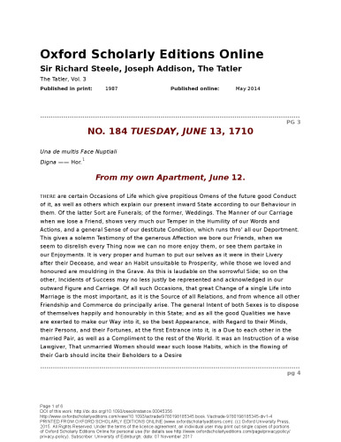 The Tatler: Volume III