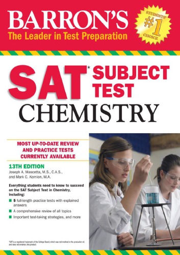 Barron’s SAT Subject Test: Chemistry