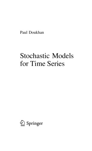 Stochastic Models for Time Series