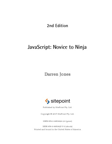 JavaScript Novice to Ninja