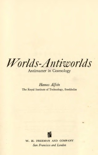 Worlds-Antiworlds: Antimatter in Cosmology