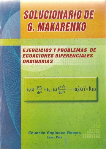 Ejercicios y problemas de ecuaciones diferenciales ordinarias (Solucionario)