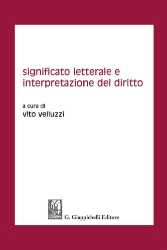 Significato letterale e interpretazione del diritto