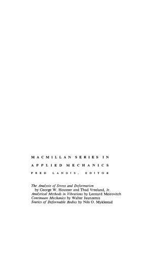 Analytical Methods in Vibrations