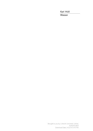 Höll Wasser: Nutzung im Kreislauf: Hygiene, Analyse und Bewertung