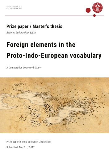 Foreign elements in the Proto-Indo-European vocabulary
