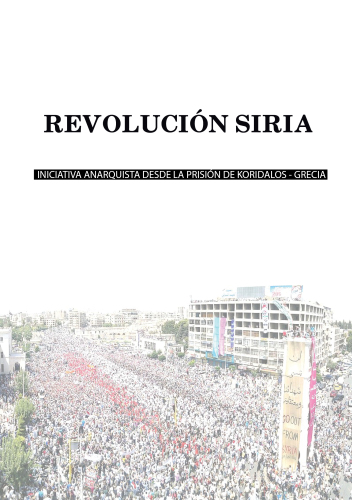 Revolución Siria: Iniciativa anarquista desde la prisión de Koridalos, Grecia