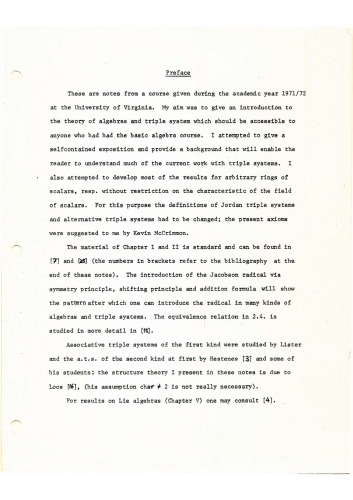 Lectures on algebras and triple systems