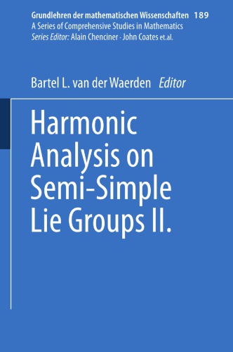 Harmonic Analysis on Semi-Simple Lie Groups II