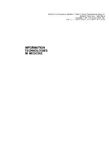 Information Technologies in Medicine