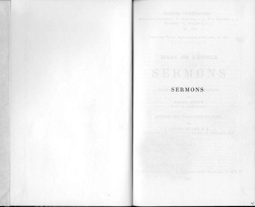 Sermons 1-17, tome I