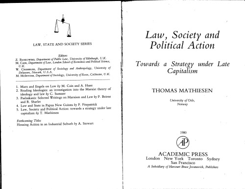 Law, Society and Political Action: towards a strategy under late capitalism