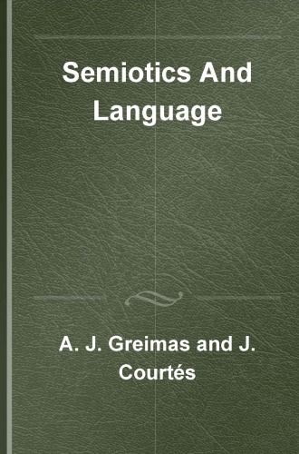 Semiotics and Language: An Analytical Dictionary