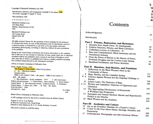 The Angela Y. Davis reader