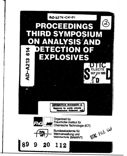 Advances in Analysis and Detection of Explosives