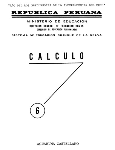 Calculo 6. Primer Año