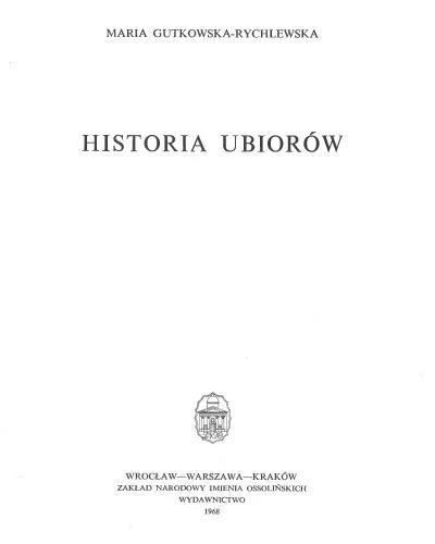 Historia ubiorów