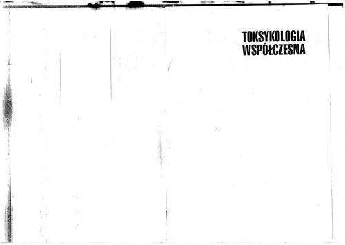 Toksykologia współczesna