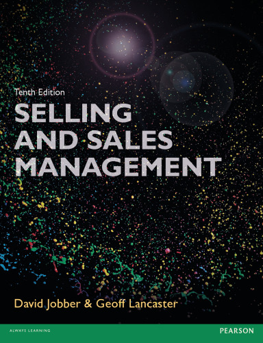 Selling and Sales Management