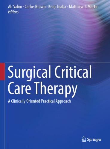 Surgical critical care therapy: a clinically oriented practical approach