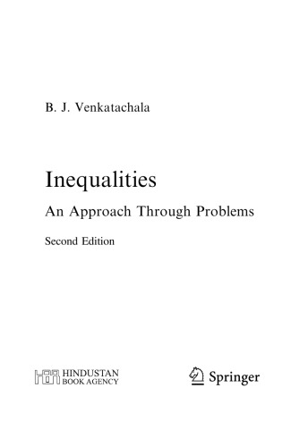 Inequalities. An Approach through Problems