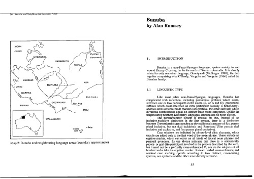 Handbook of Australian Languages [Chapter on Bunuba ONLY]