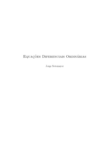 Equações diferenciais ordinárias