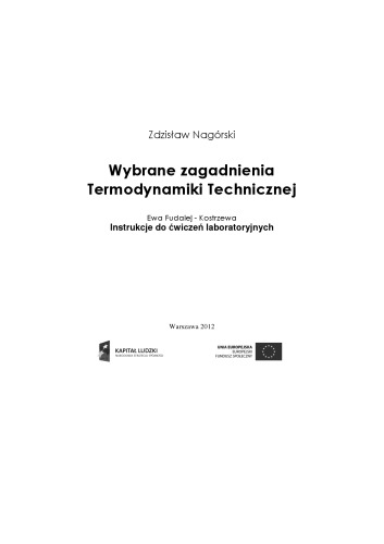 Wybrane zagadnienia Termodynamiki Technicznej