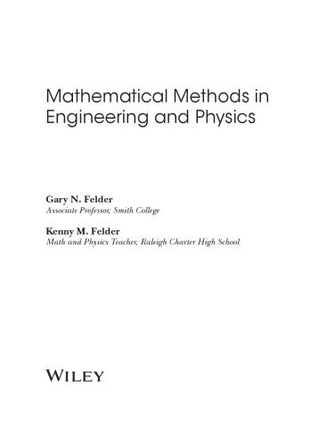 Mathematical Methods in Engineering and Physics