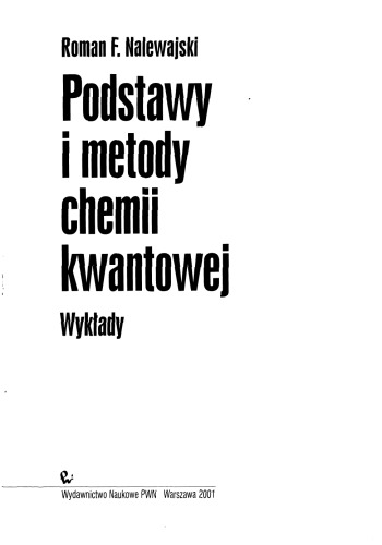 Podstawy i metody chemii kwantowej Wyklady