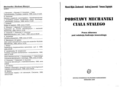 Podstawy mechaniki ciała stałego