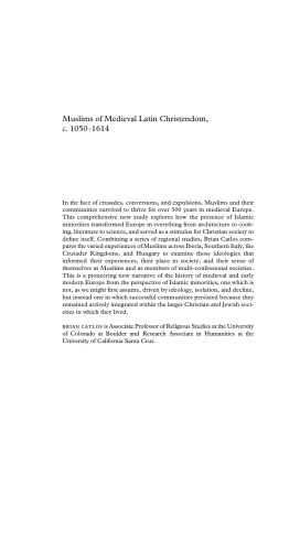 Muslims of medieval Latin christendom, c. 1050 - 1614
