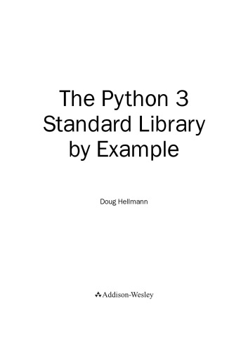 The Python 3 Standard Library by Example
