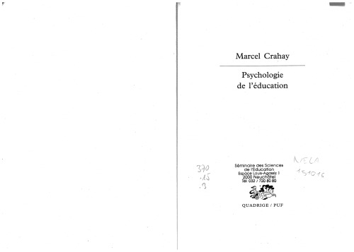 Psychologie de l’éducation