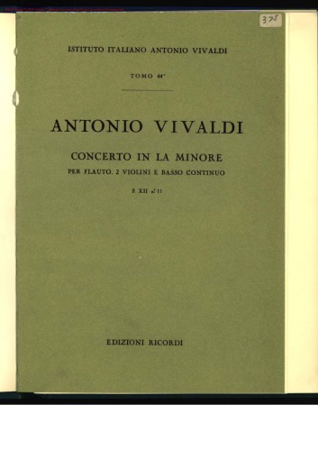 Concerto in la minore