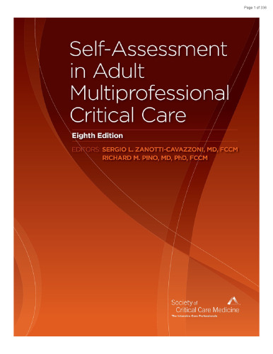 Self-Assessment in Adult Multiprofessional Critical Care