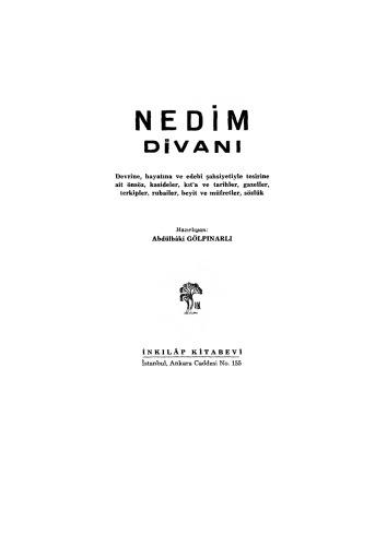 Nedim Divanı