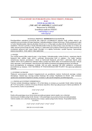 Art of Assembly - nieoficjalne polskie wydanie