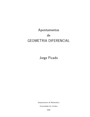 Apontamentos de Geometria Diferencial