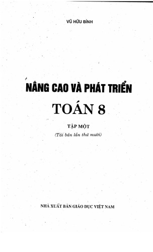 Nâng cao và phát triển toán 8 tập 1