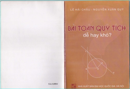 Bài toán quỹ tích dễ hay khó