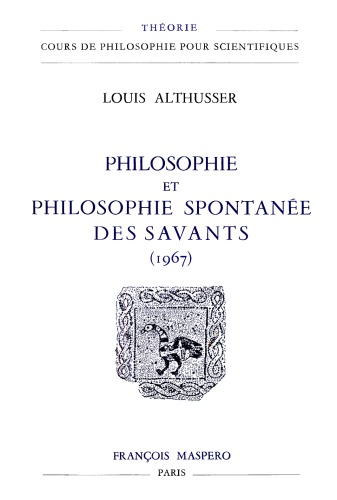 Philosophie et philosophie spontanée des savants