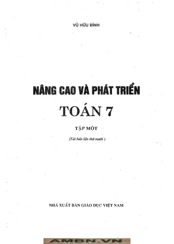 Nâng cao và phát triển toán 7 tập 1