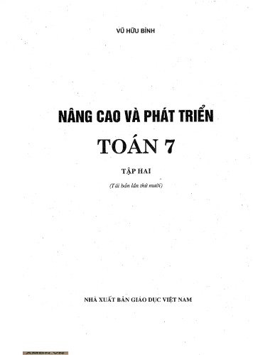 Nâng cao và phát triển toán 7 tập 2