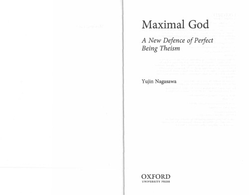 Maximal God: A New Defence of Perfect Being Theism