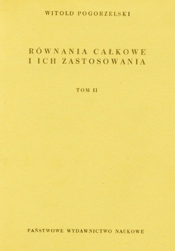 Równania całkowe i ich zastosowania