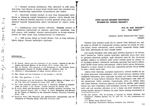 İstanbul’un Yeniden İnşaası