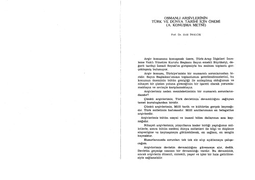 Osmanlı Arşivlerinin Önemi