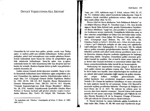 Devlet Teşkilatında Kul Sistemi