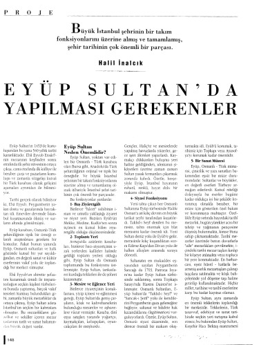 Eyüp Sultan’da Yapılması Gerekenler